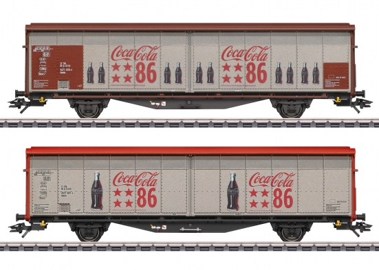 Märklin 48345 H0 Schiebewandwagen, Coca-Cola 2er-Set