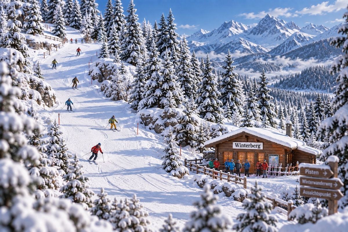 Winterlandschaft für die Modellbahn