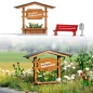 Preview: BUSCH 1144 H0 Ortseingangsschild aus Holz (Fertigmodell) 