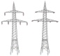 Preview: FALLER 130898 H0 2 Freileitungsmasten (100 kV) 
