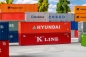 Preview: FALLER 182055 H0 40' Container K-LINE und HYUNDAI 