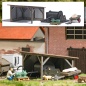 Preview: BUSCH 1977 H0 Unterstand, Wasserpumpe, Seilwinde und Wagen 