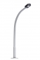Preview: BUSCH 4125 H0 Betonmastleuchte mit gebogenem Mast