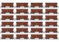 Preview: Märklin 00730 H0 Schwenkdachwagen Tals 968, DB 24er-Set (Display)