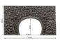 Preview: NOCH 34938 N Tunnel-Portal 2-gleisig, 16 x 9 cm