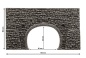 Preview: NOCH 34938 N Tunnel-Portal 2-gleisig, 16 x 9 cm 