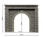 Preview: NOCH 58061 H0 Tunnel-Portal 1-gleisig, 15 x 12,5 cm