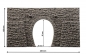 Preview: NOCH 58247 H0 Tunnel-Portal 1-gleisig, 23 x 12,5 cm