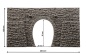 Preview: NOCH 58247 H0 Tunnel-Portal 1-gleisig, 23 x 12,5 cm 