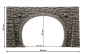Preview: NOCH 58248 H0 Tunnel-Portal 2-gleisig, 23,5 x 13 cm