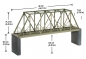 Preview: NOCH 67029 H0 Kastenbrücke, 36 cm lang