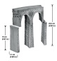 Preview: NOCH 58665 H0 Bruchsteinviadukt gebogen, Radius 437,5 mm 