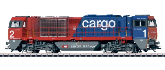 Preview: Märklin 37295 H0 Schwere Diesellok Vossloh G 2000 BB, SBB "Digital+Sound"