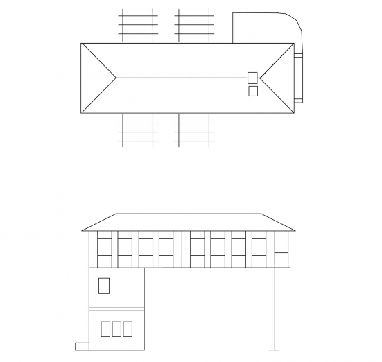 Auhagen 11386 H0 Brückenstellwerk