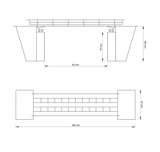 Auhagen 11428 H0 Kleine Brücke