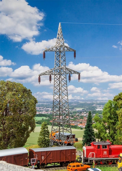 FALLER 130898 H0 2 Freileitungsmasten (100 kV)