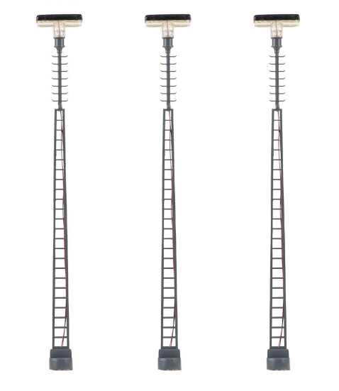 FALLER 180118 H0 LED-Gittermast-Aufsatzleuchte, warmweiß , 3 Stück