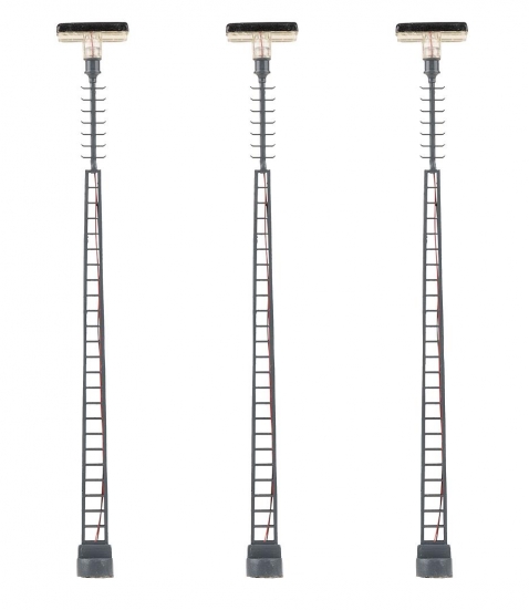 FALLER 180118 H0 LED-Gittermast-Aufsatzleuchte, warmweiß , 3 Stück
