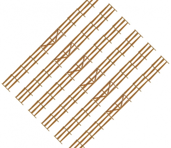 FALLER 180408 H0 Bonanza-Zaun, 1341 mm