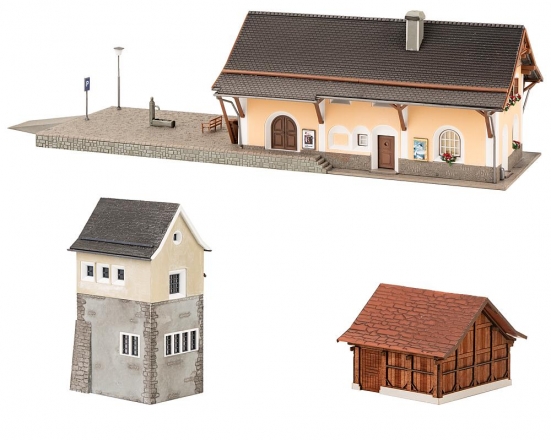 FALLER 190059 H0 Bahnhof-Set Susch