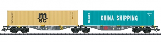 Trix 24803 H0 Doppel-Containertragwagen Sggrss 80