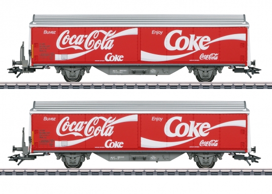 Märklin 48344 H0 Schiebewandwagen, Coca-Cola 2er-Set