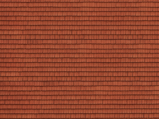 NOCH 56670 H0 3D-Kartonplatte Dachziegel rot
