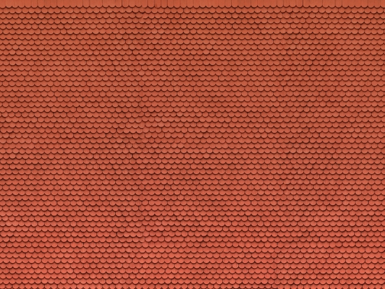 NOCH 56690 H0 3D-Kartonplatte Biberschwanz rot