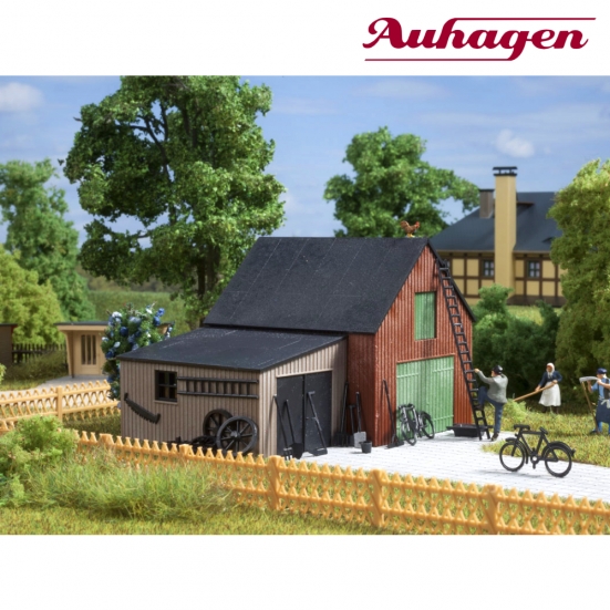 Auhagen 11408 H0 Lagerschuppen mit Garage