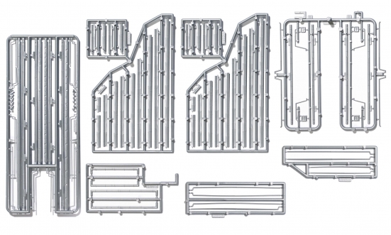 BUSCH 1999 H0 Super-Dachrinnen-Set