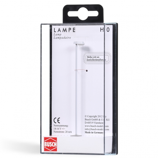Preview: BUSCH 4198 H0 Mastleuchte AEG „Koffer 70“