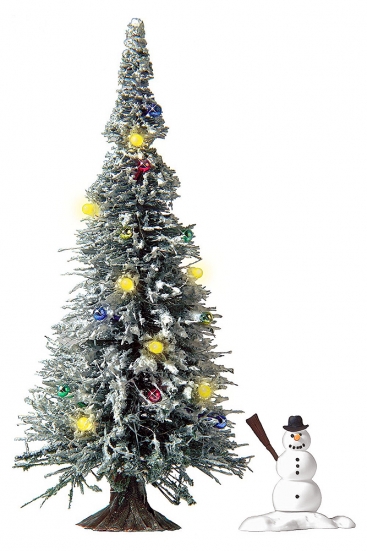 BUSCH 5409 H0 Weihnachtsbaum mit LED-Beleuchtung