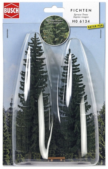 Preview: BUSCH 6134 H0/TT 2 Fichten 170/195 mm