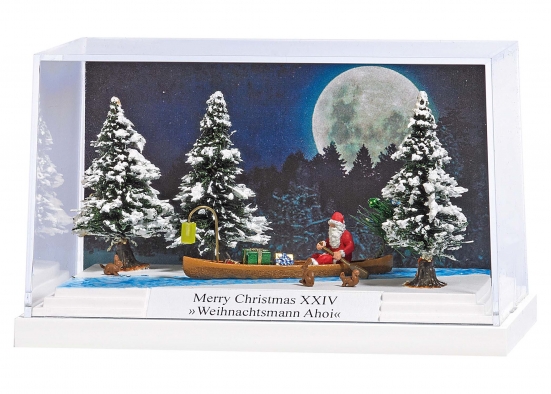 BUSCH 7618 H0 Kleindiorama Merry Christmas XXIV „Weihnachtsmann Ahoi”
