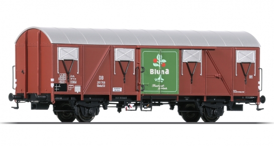BRAWA 47273 H0 Gedeckter Güterwagen Glmhs 50 „Bluna” der DB