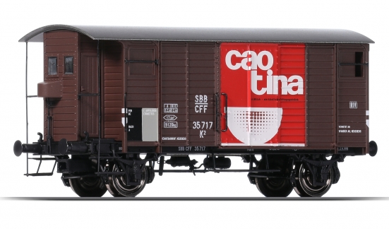 BRAWA 47859 H0 Gedeckter Güterwagen K2 „Caotina” der SBB