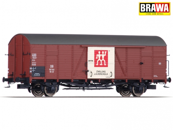 BRAWA 48719 H0 Gedeckter Güterwagen Glr22 „Zwilling“ der DB