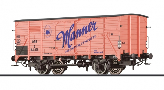 BRAWA 50904 H0 Gedeckter Güterwagen G "Manner" ÖBB