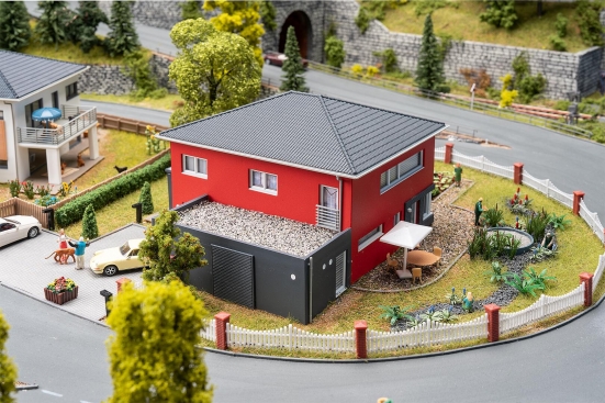 Preview: FALLER 130743 H0 WeberHaus CityLife, rot