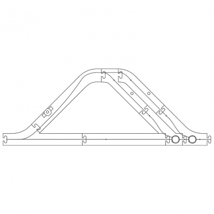 FALLER 161942 H0 Laser-Street Parkharfe Basis