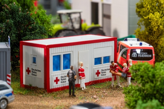 FALLER 180338 H0 Bürocontainer Polizei und DRK