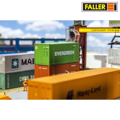 Preview: FALLER 180821 H0 20' Container „EVERGREEN“ 