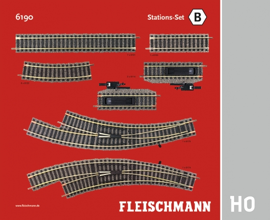 Fleischmann 6190 H0 Stations-Set B