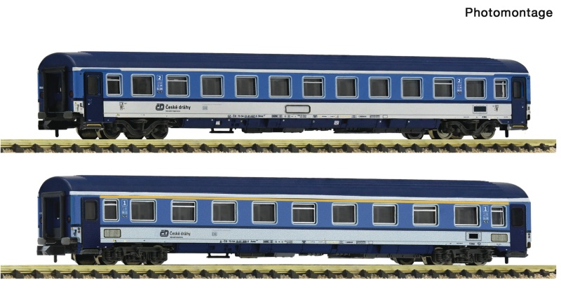 Fleischmann 6260121 N Eurofima-Wagen, CD 2er-Set 