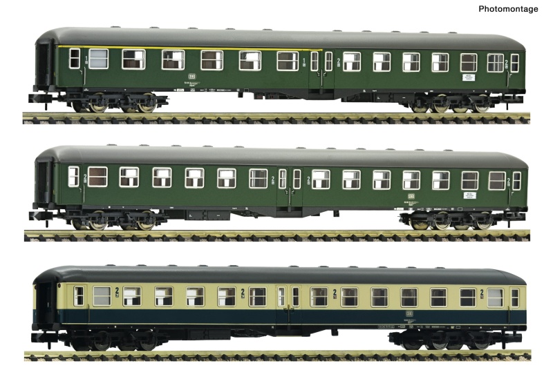 Fleischmann 6260131 N Reisezugwagen „E 2873“, DB 3er-Set 