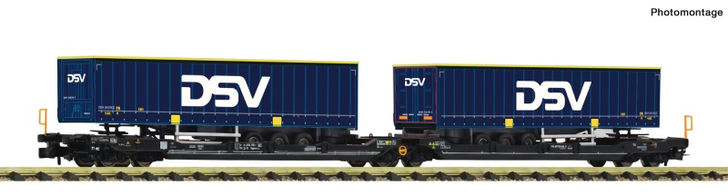 Fleischmann 6660141 N Doppeltaschen-Gelenkwagen T3000e, TX Logistik