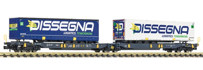 Fleischmann 825029 N Doppeltaschen-Gelenkwagen T2000, Wascosa