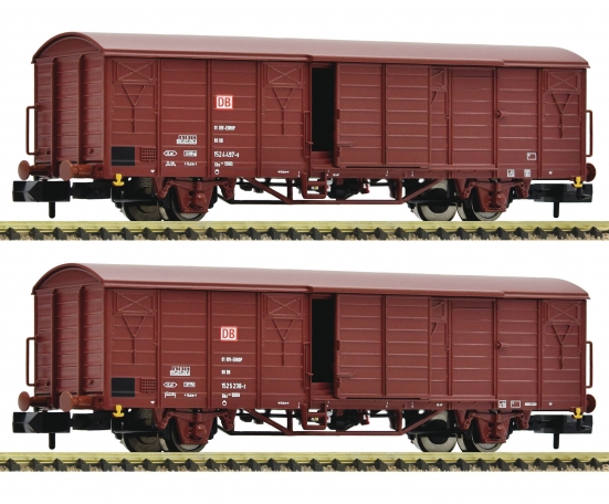 Fleischmann 826213 N Gedeckte Güterwagen, DB AG 2er-Set