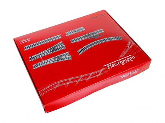 Fleischmann 919013 N Gleisset E1 (Gleise mit Bettung)