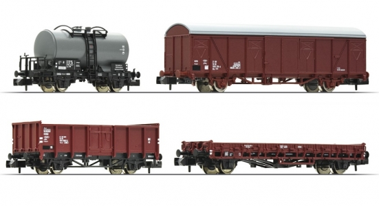 Fleischmann 931892-2 N Güterwagen, DR 4er-Set